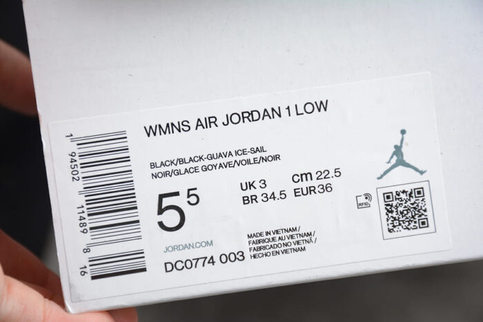 Jordan 1 Low Black Guava Ice - Image 13