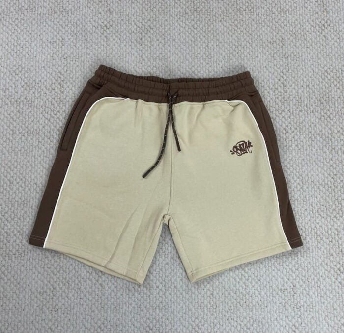 Synaworld Pipe Hoodie & Shorts Set Beige - Image 5