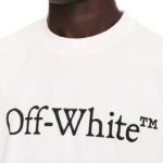 T-shirt Oversized Off-White Big Bookish Skate Tee with Logo White - Image 2