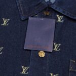 Denim Shirt Louis Vuitton LV Monogram Blue - Image 4