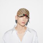 Cap Gucci canvas baseball hat Beige and ebany GC059 - Image 5