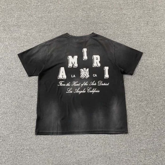 T-shirt Amiri Vintage Collegiate Black - Image 3