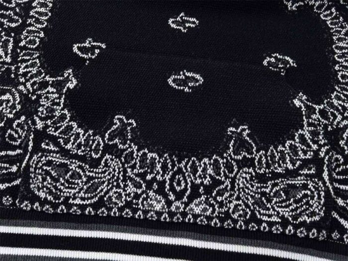 Amiri Bandana B-Ball Hoodie 'BlackGrey' - Image 6