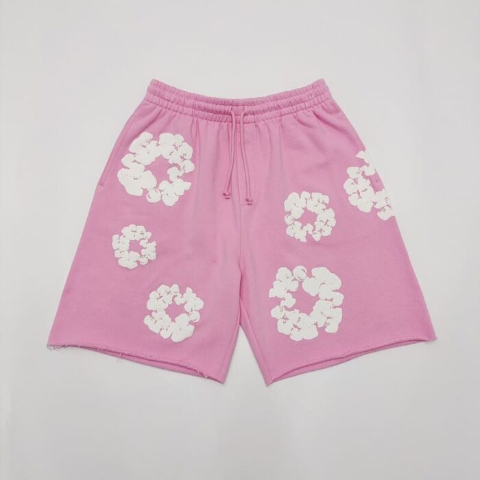 Shorts Denim Tears The Cotton Wreath Pink - Image 2