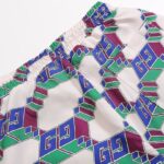 Shorts Gucci Multicolor GG Pattern Drawstring GC002 - Image 5