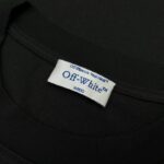 T-shirt Off-White Multi Logo Graphic Black Oversized OFF002 - Image 6