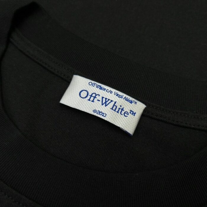 T-shirt Off-White Multi Logo Graphic Black Oversized OFF002 - Image 6