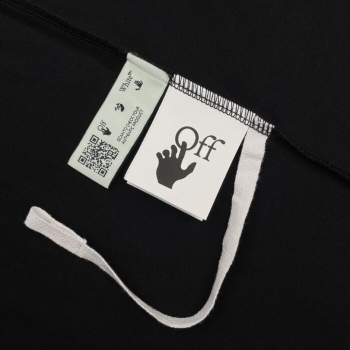 T-shirt Off-White Arrows Logo Black Oversized OFF004 - Image 6