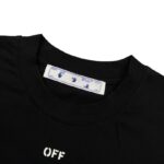 T-shirt Off-White Arrows Logo Black Oversized OFF004 - Image 5