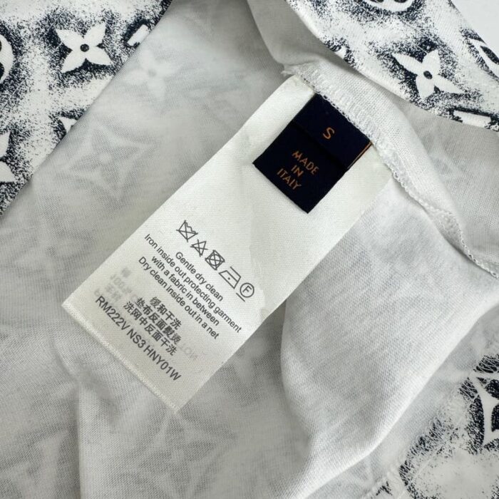 T-shirt Louis Vuitton Monogram White Deep Black - Image 8