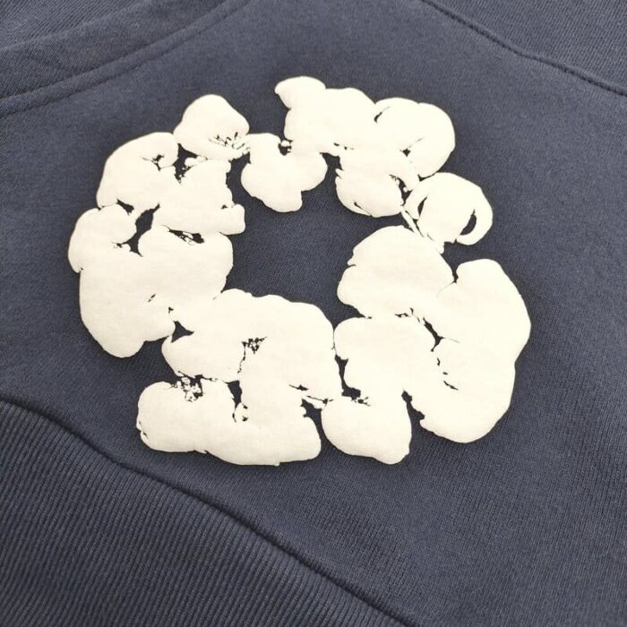 Hoodie Denim Tears The Cotton Wreath Navy - Image 4