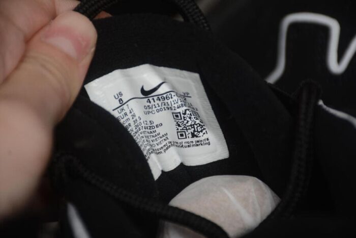 Nike Air More Uptempo Black White - Image 12