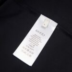 T-shirt Gucci Red Gradient Logo Black GC039 - Image 8