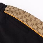 Shorts Gucci Monogram Stripe Black GC017 - Image 6