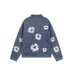 Denim Tears Flower Print Jacket Blue - Image 2