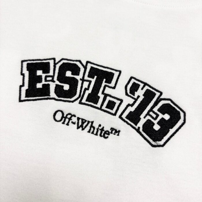 T-shirt Off-White Multi Logo Graphic White Oversized OFF003 - Image 4