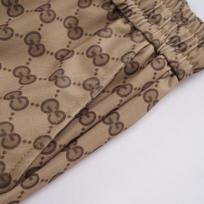 Pants Gucci GG Beige Drawstring Joggers GC033 - Image 7