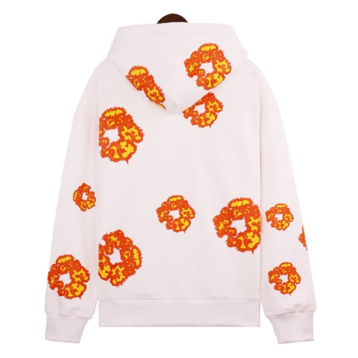 Hoodie Denim Tears x Offset Set Floral Print White - Image 2