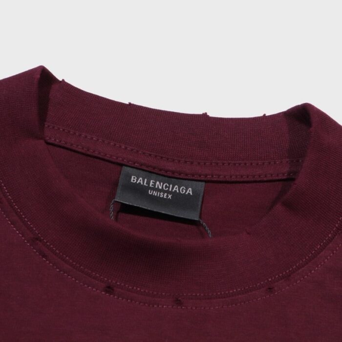 T-shirt Balenciaga Logo Double-Sided Print Oversized BL054 - Image 7
