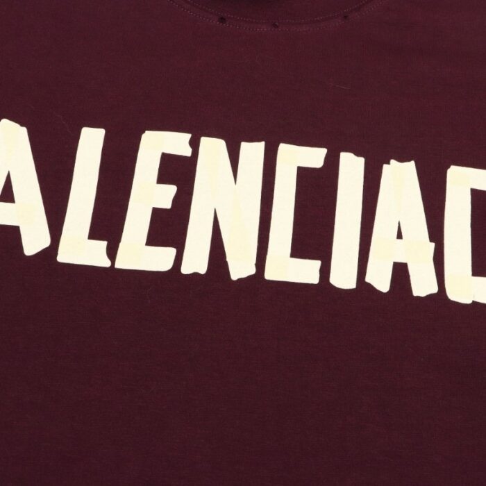 T-shirt Balenciaga Logo Double-Sided Print Oversized BL054 - Image 4