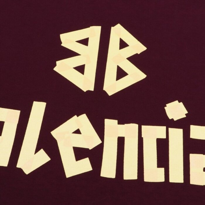 T-shirt Balenciaga Logo Double-Sided Print Oversized BL054 - Image 5