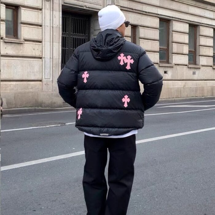 Jacket Puffer Chrome Hearts Black Cross CH080 - Image 13