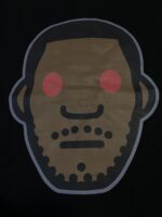 T-shirt BAPE Red Eye Face Black BP055 - Image 4