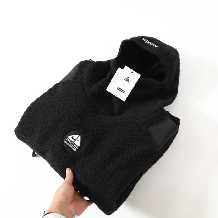 Hoodie Supreme Nike ACG Fleece Black NK004 - Image 13