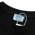 T-shirt Prada Milano Triangle Logo Black PD020 - Image 8