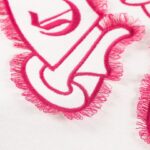 Sweatshirt Chrome Hearts Pink Horseshoe White CH005 - Image 5