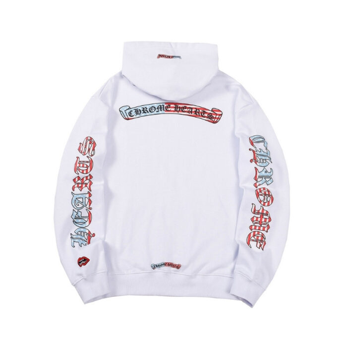 Hoodie Chrome Hearts Multicolor Logo Sleeves CH074 - Image 5