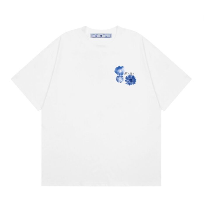T-shirt Off-White Floral Arrows Graphic OFF024 - Image 4