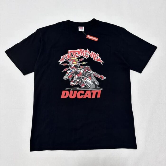 T-shirt Supreme Ducati Racing Graphic Black SP037 - Image 4
