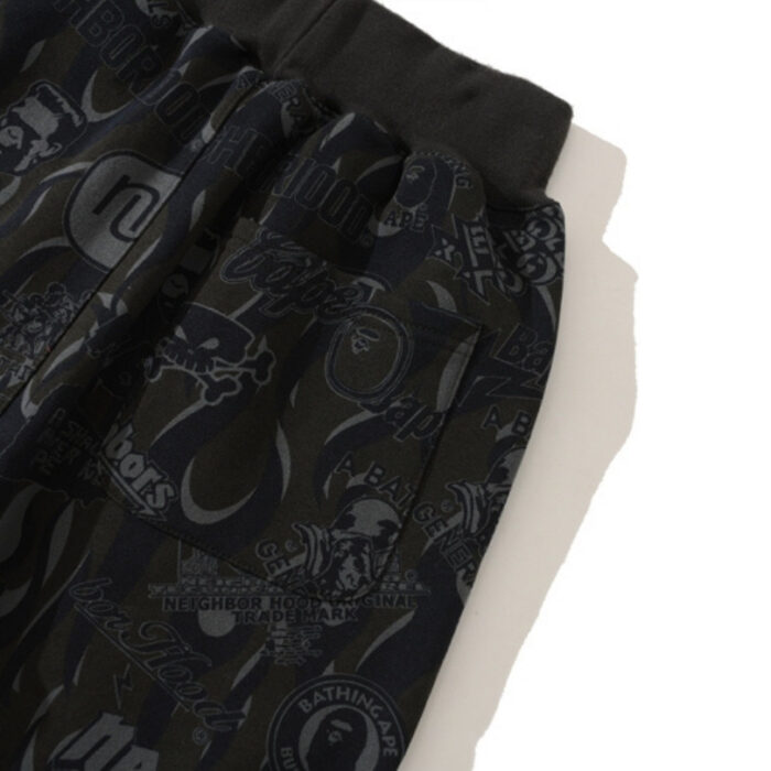 Pants BAPE NBHD Camo Shark Black BP39 - Image 5