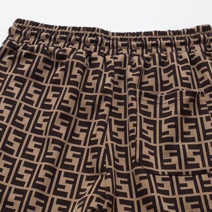 Set Tracksuit Fendi FF Monogram Beige FE006 - Image 8