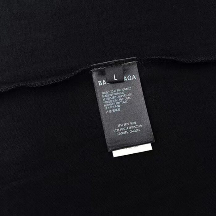 T-shirt Balenciaga x Supreme Collab Black SP029 - Image 9