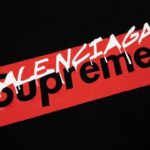 T-shirt Balenciaga x Supreme Collab Black SP029 - Image 4