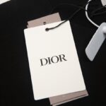 T-shirt Dior Black Monogram Logo DO063 - Image 8