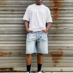 Shorts Ice Cream Running Dog Denim Shorts IC001 - Image 8