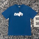 T-shirt Dior Logo Blue DO070 - Image 5