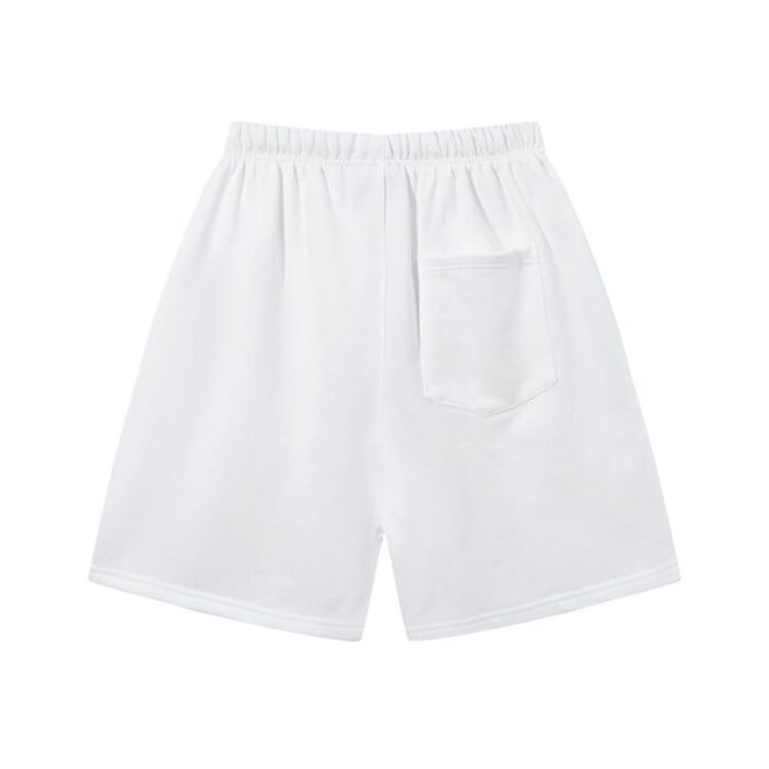 Shorts Essentials White with Logo Print EST002 - Image 2