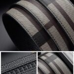 Belt Burberry Plaid with Metal B Buckle BY007 - Image 4