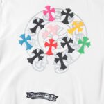 Sweatshirt Chrome Hearts Multicolor Crosses White CH007 - Image 6