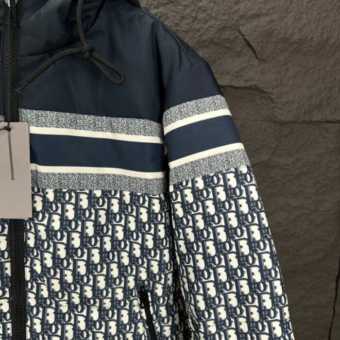 Jacket Christian Dior Monogram Hooded Puffer DO066 - Image 9