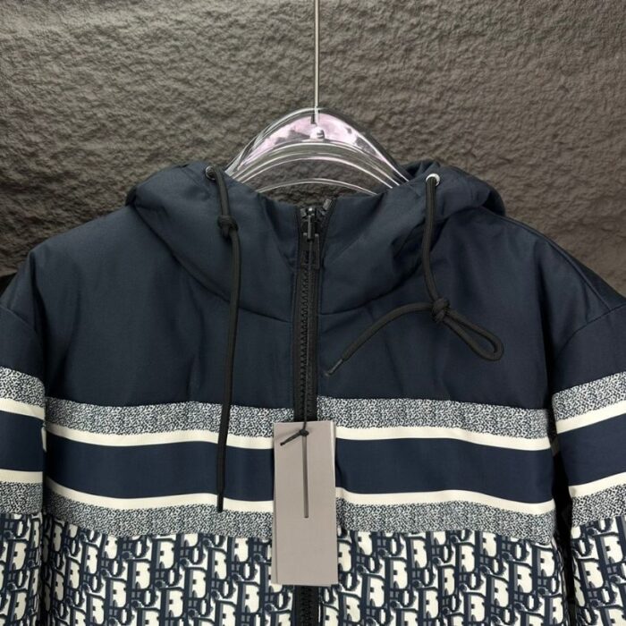 Jacket Christian Dior Monogram Hooded Puffer DO066 - Image 6