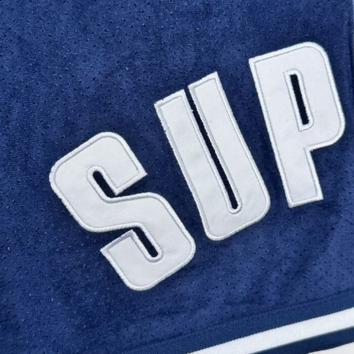 Shorts Supreme Velour Stripe Logo Embroidery SP041 - Image 7