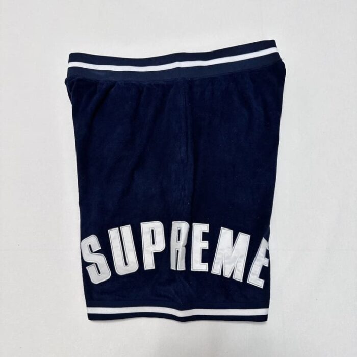 Shorts Supreme Velour Stripe Logo Embroidery SP041 - Image 6