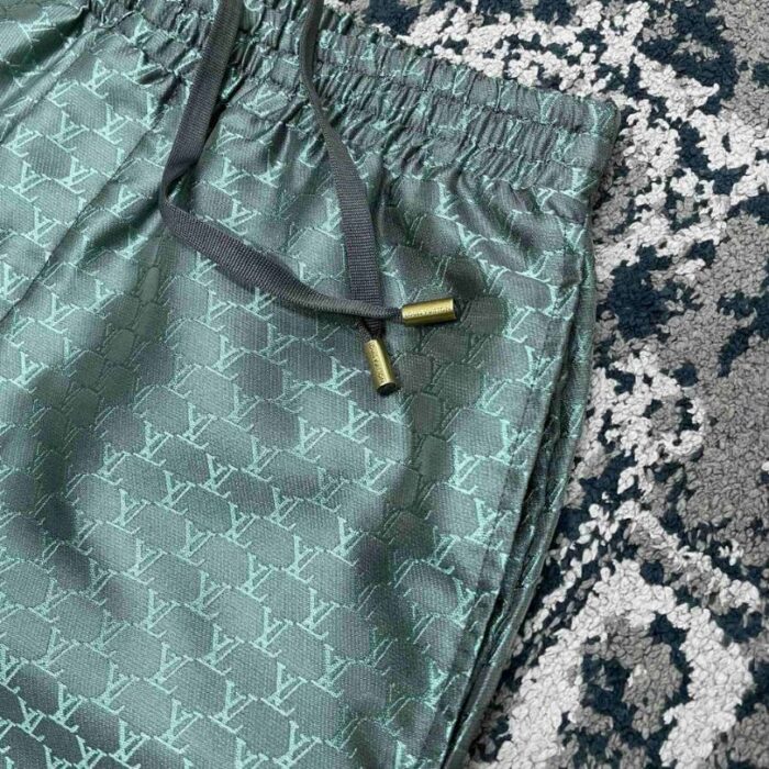 Set Louis Vuitton LV Monogram Shirt & Shorts LV079 - Image 12