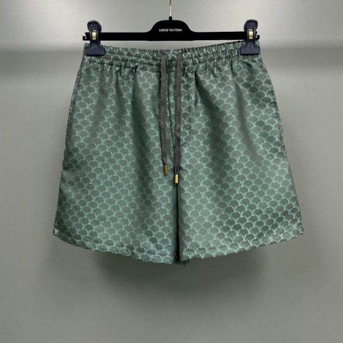 Set Louis Vuitton LV Monogram Shirt & Shorts LV079 - Image 8