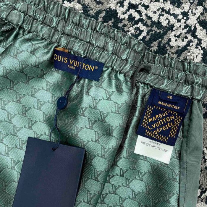 Set Louis Vuitton LV Monogram Shirt & Shorts LV079 - Image 18